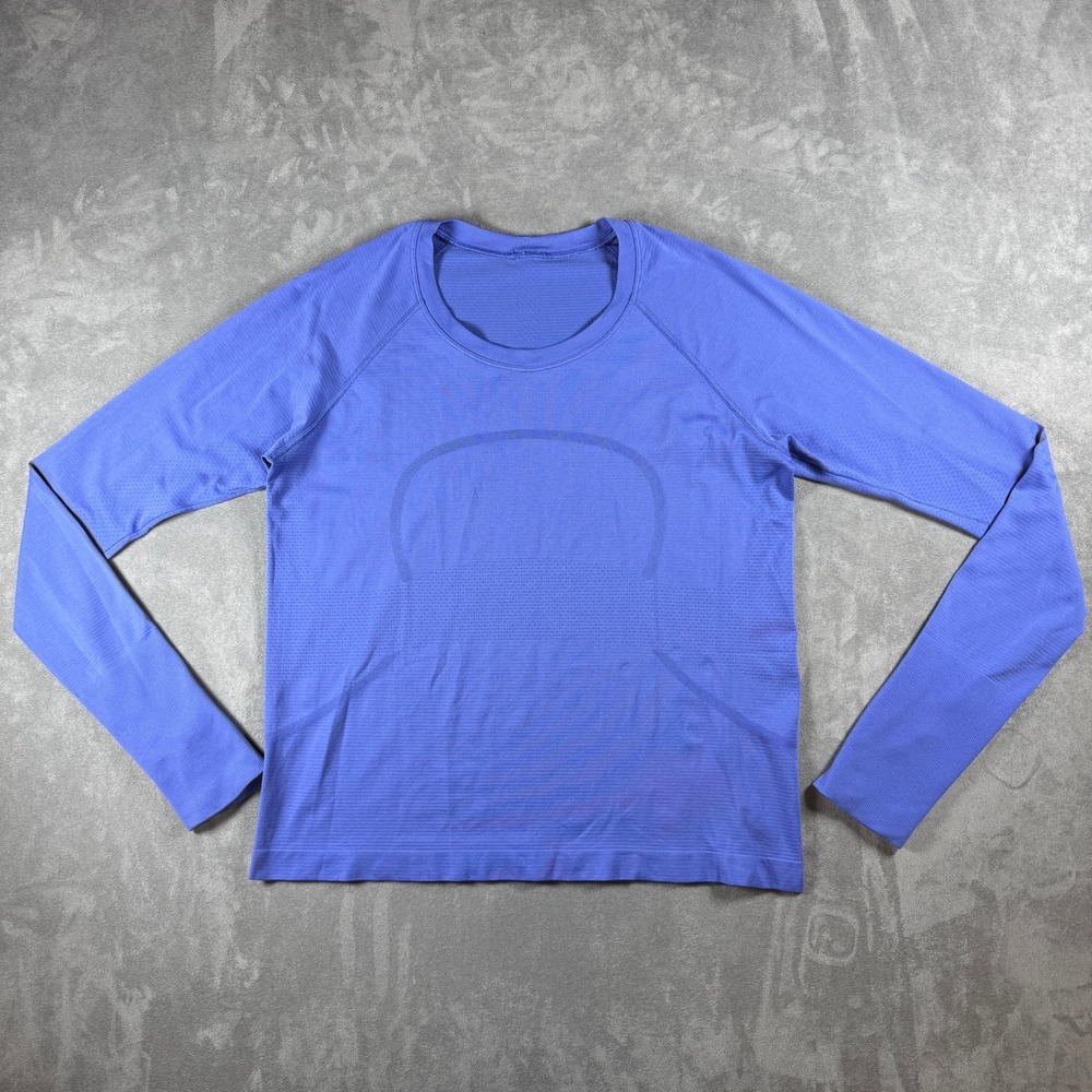 Lululemon Swiftly Tech Long Sleeve Shirt 2.0 Blue Size 12 Activewear Running